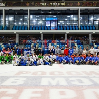 Игроки «АКМ – следж» приняли участие в Всероссийских соревнований по следж-хоккею «Герои нашего времени».