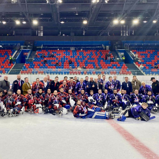 Нападающий «АКМ-следж» Артем Поляков принял участие в Матче звезд следж-хоккея!